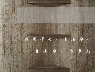 信用卡欠一萬逾期一年多怎么辦-信用卡欠一萬逾期一年多怎么辦啊
