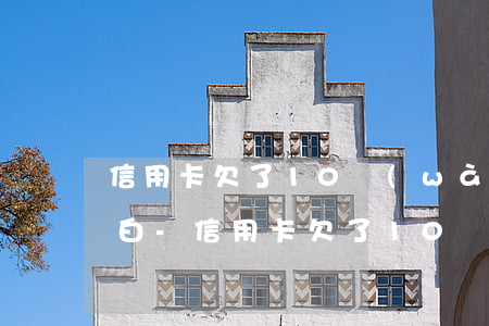 信用卡欠了10萬(wàn)怎么向家人坦白-信用卡欠了10萬(wàn)怎么向家人坦白呢