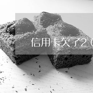 信用卡欠了20塊逾期了(信用卡逾期了幾十塊)