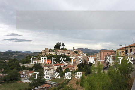 信用卡欠了3萬一年了(欠信用卡三萬多,三年了怎么處理)