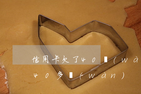 信用卡欠了40萬(wàn)了-欠信用卡40多萬(wàn)