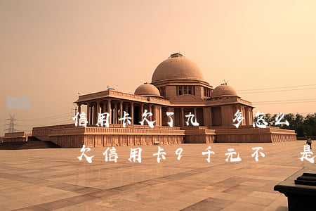 信用卡欠了九萬多怎么辦網(wǎng)貸(欠信用卡9千元不還是啥效果)