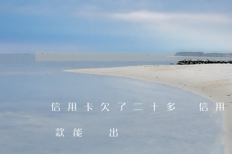 信用卡欠了二十多萬(信用卡欠了二十多萬,貸款能貸出來嗎)