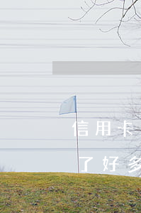 信用卡欠了好多年沒(méi)還(信用卡欠了好多年沒(méi)還怎么辦)