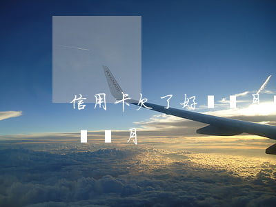 信用卡欠了好幾個月會怎么樣（信用卡欠了好幾個月）