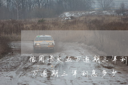 信用卡欠五万逾期三年利息多少（信用卡欠五万逾期三年利息多少）