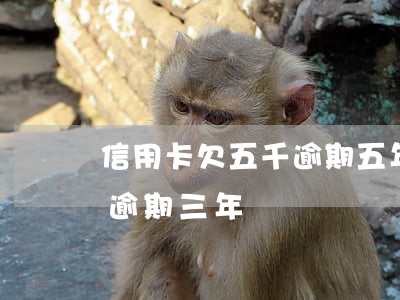 信用卡欠五千逾期五年要還多少(信用卡5萬逾期三年)