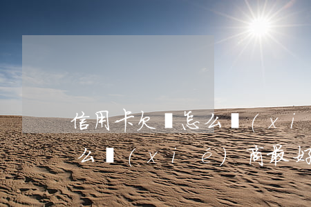 信用卡欠債怎么協(xié)商(欠信用卡怎么協(xié)商最好)