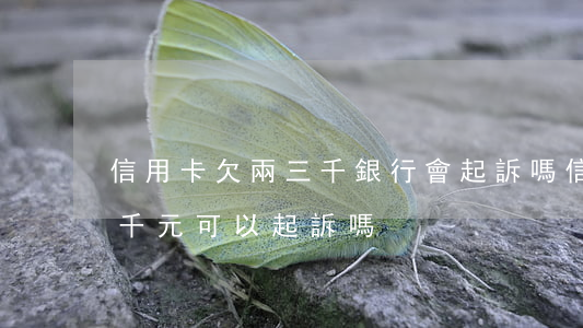 信用卡欠兩三千銀行會起訴嗎(信用卡欠款三千元可以起訴嗎)