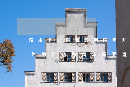 信用卡欠兩百逾期兩年需要還多少-信用卡欠兩百逾期兩年需要還多少利息