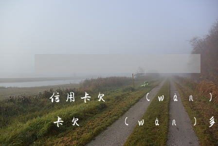 信用卡欠兩萬(wàn)多不還有事嗎(信用卡欠兩萬(wàn)多不還有事嗎)