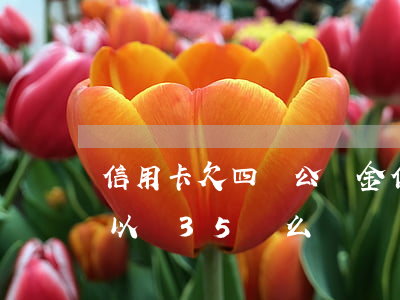 信用卡欠四萬公積金(信用卡欠四萬公積金可以貸35萬么)