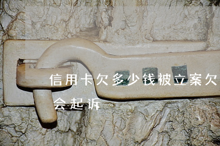 信用卡欠多少钱被立案 欠信用卡多少钱银行会起诉