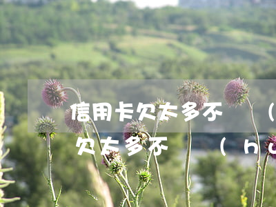 信用卡欠太多不還會(huì)怎樣(信用卡欠太多不還會(huì)怎樣)