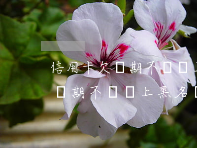 信用卡欠幾期不還會上黑名單嗎-信用卡欠幾期不還會上黑名單嗎知乎