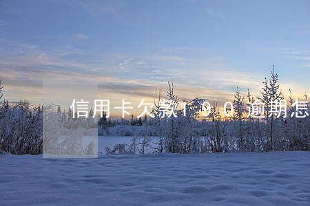 信用卡欠款190逾期怎么辦