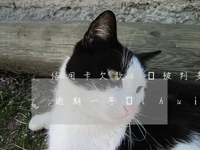 信用卡欠款1萬被判多久(信用卡欠款一千多逾期一年會(huì)不會(huì)坐牢)