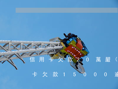 信用卡欠款20萬嚴(yán)重逾期(信用卡欠款15000逾期一年多)