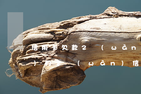 信用卡欠款2萬(wàn)逾期兩個(gè)月(2萬(wàn)信用卡逾期半年需要還多少)