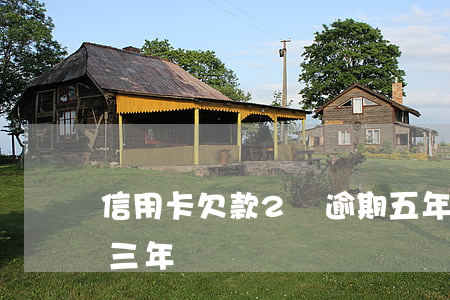 信用卡欠款2萬逾期五年(信用卡欠五千逾期三年)