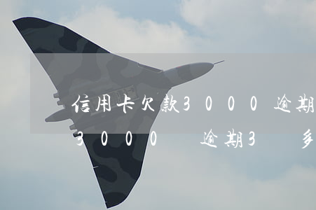 信用卡欠款3000逾期36個月-信用卡3000塊逾期3個多月