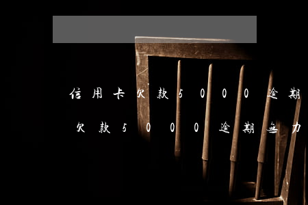 信用卡欠款5000逾期无力偿还-信用卡欠款5000逾期无力偿还怎么办