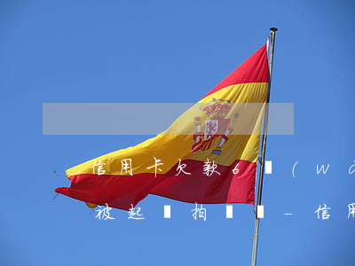 信用卡欠款6萬(wàn)多會(huì)被起訴拍賣嗎-信用卡欠款6萬(wàn)多會(huì)被起訴拍賣嗎知乎