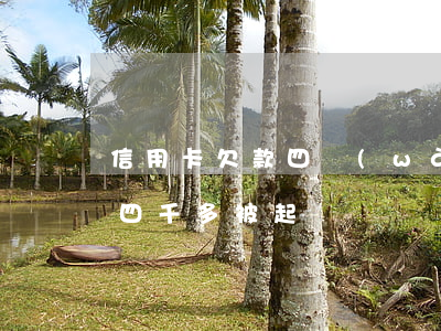 信用卡欠款四萬(wàn)被起訴(欠信用卡四千多被起訴)