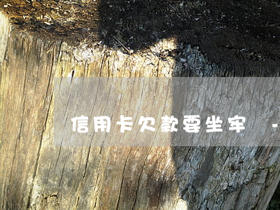 信用卡欠款要坐牢嗎-停息掛賬去哪里辦理