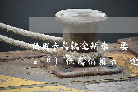 信用卡欠款逾期未還要負(fù)什么責(zé)任(欠信用卡錢逾期的話會怎么樣?)