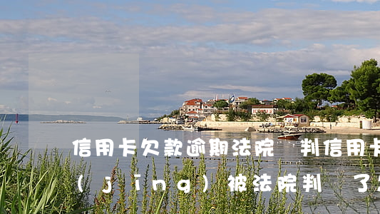 信用卡欠款逾期法院審判(信用卡逾期了已經(jīng)被法院判決了怎么辦)