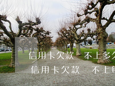 信用卡欠款還不上多久會(huì)被起訴(信用卡欠款還不上每月還一點(diǎn)會(huì)起訴我嗎)