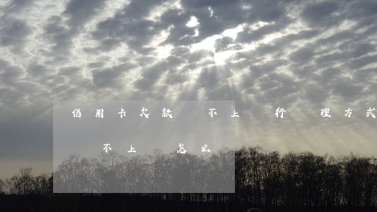 信用卡欠款還不上銀行處理方式-欠信用卡還不上該怎么辦
