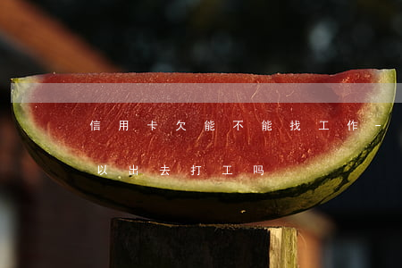 信用卡欠能不能找工作-欠信用卡还不上,可以出去打工吗?