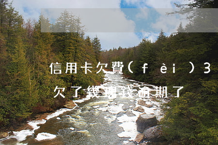 信用卡欠費(fèi)3塊逾期4天(信用卡欠了幾塊錢逾期了)