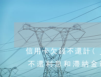 信用卡欠錢不還計(jì)利息(信用卡欠款不還利息和滯納金還一直有嗎)