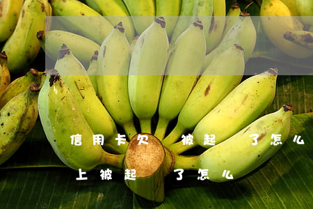 信用卡欠錢被起訴了怎么辦(欠信用卡錢還不上 被起訴了怎么辦)