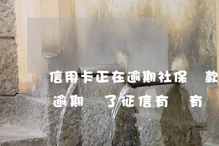 信用卡正在逾期社保貸款(以前在信用社貸款逾期還了征信有沒有問題)