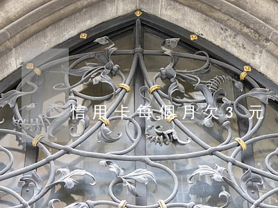 信用卡每個月欠3元