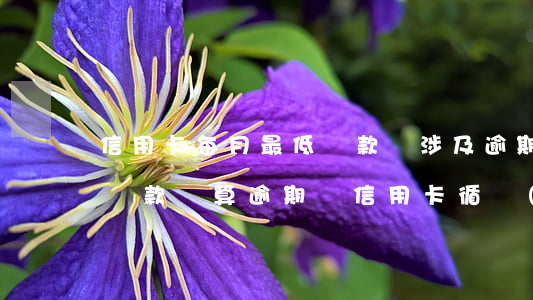 信用卡每月最低還款會涉及逾期嗎(還了最低還款額算逾期嗎信用卡循環(huán)利息)