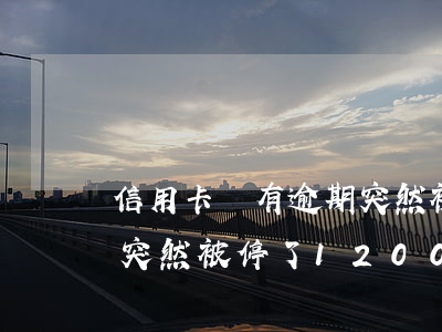信用卡沒有逾期突然被停了(信用卡沒有逾期突然被停了12000)