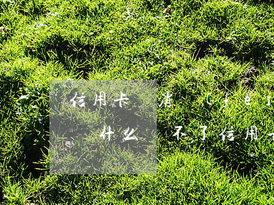 信用卡沒消費(fèi)逾期-沒有過逾期為什么辦不了信用卡