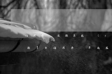 信用卡沒逾期怎么協(xié)商還款(快逾期了欠信用卡還不起跟銀行能有協(xié)商的可能性嗎)