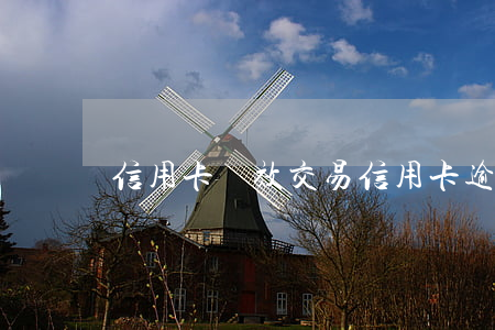 信用卡 無效交易（信用卡逾期不能交易）