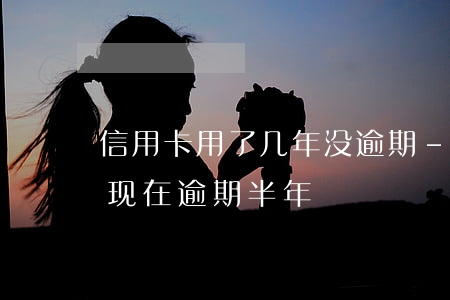信用卡用了几年没逾期-我信用卡用一年多现在逾期半年
