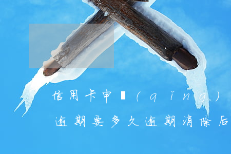 信用卡申請(qǐng)撤銷(xiāo)逾期要多久(逾期消除后多久可以辦信用卡)