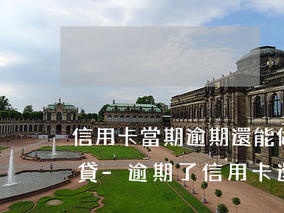 信用卡當期逾期還能做什么網(wǎng)貸-逾期了信用卡還能用嗎