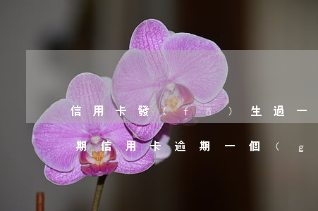 信用卡發(fā)生過一個(gè)月的逾期(信用卡逾期一個(gè)多月)