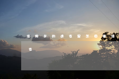 信用卡的透支是怎回事(信用卡為什么顯示透支)