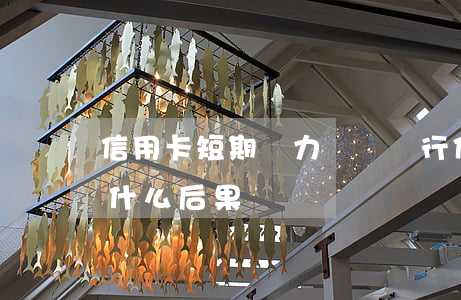 信用卡短期無力償還(銀行信用卡無力償還會什么后果)